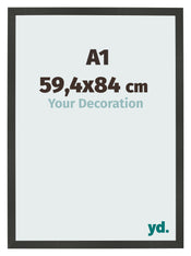 Photo Frame 59 4x84cm A1 Anthracite MDF Bologna Front Size | Yourdecoration.co.uk