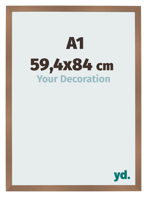 Photo Frame 59 4x84cm A1 Copper Design MDF Bologna Front Size | Yourdecoration.co.uk