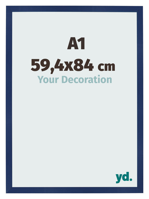 Photo Frame 59 4x84cm A1 Dark Blue Swept MDF Bologna Front Size | Yourdecoration.co.uk