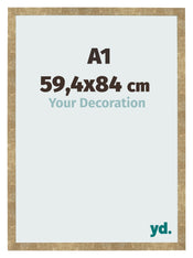 Photo Frame 59 4x84cm A1 Gold Antique MDF Bologna Front Size | Yourdecoration.co.uk
