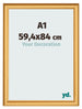 Photo Frame 59 4x84cm A1 Gold Matte MDF Lazio Front Size | Yourdecoration.co.uk