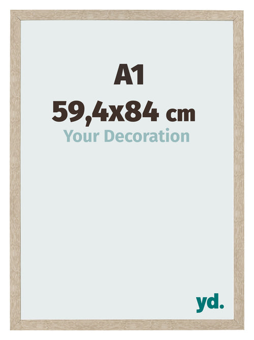 Photo Frame 59 4x84cm A1 Sonoma Oak MDF Bologna Front Size | Yourdecoration.co.uk