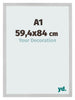 Photo Frame 59 4x84cm A1 Stainless Steel MDF Bologna Front Size | Yourdecoration.co.uk