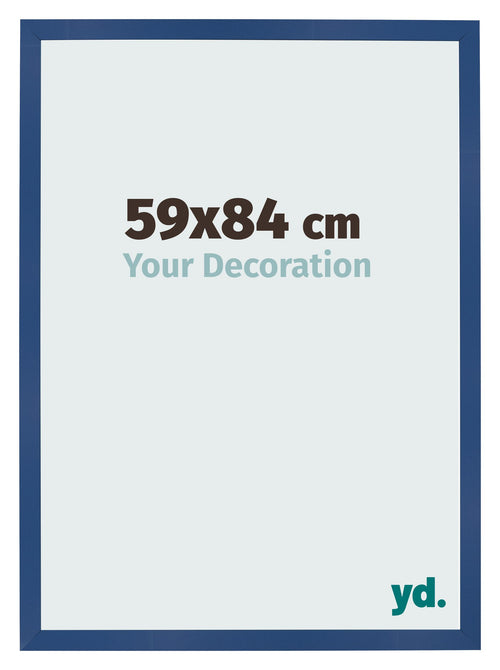 Photo Frame 59x84 cm Dark Blue MDF Bologna Front Size | Yourdecoration.co.uk