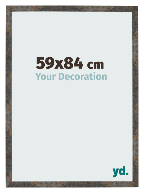 Photo Frame 59x84 cm Oxidized Metal MDF Bologna Front Size | Yourdecoration.co.uk