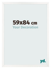 Photo Frame 59x84 cm White High Gloss MDF Bologna Front Size | Yourdecoration.co.uk