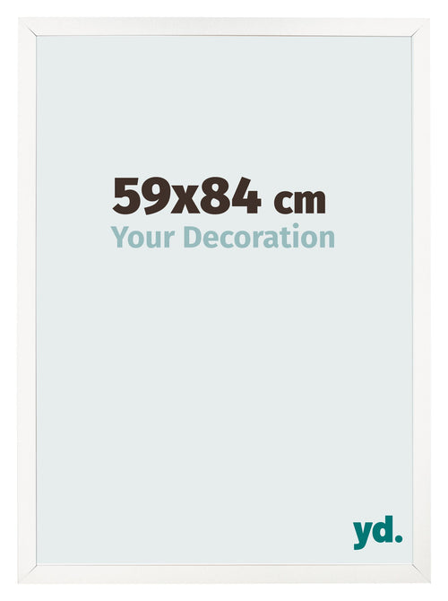 Photo Frame 59x84 cm White High Gloss MDF Bologna Front Size | Yourdecoration.co.uk