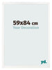Photo Frame 59x84 cm White High Gloss MDF Bologna Front Size | Yourdecoration.co.uk