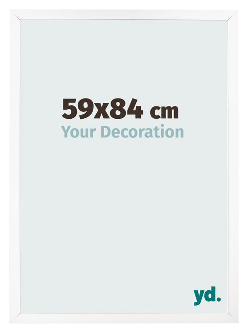 Photo Frame 59x84 cm White Matte MDF Bologna Front Size | Yourdecoration.co.uk