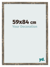 Photo Frame 59x84cm Blue Gold Melange MDF Bologna Front Size | Yourdecoration.co.uk