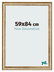 Photo Frame 59x84cm Gold Antique MDF Lazio Front Size | Yourdecoration.co.uk