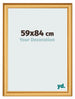 Photo Frame 59x84cm Gold Matte MDF Lazio Front Size | Yourdecoration.co.uk