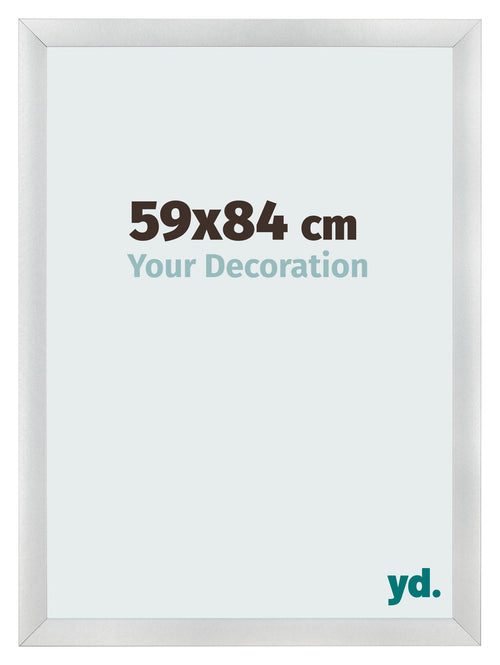 Photo Frame 59x84cm Silver Black Swept MDF Pisa Front Size | Yourdecoration.co.uk