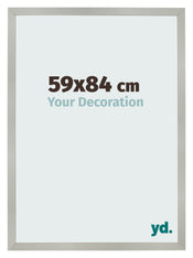 Photo Frame 59x84cm Silver Matte MDF Bologna Front Size | Yourdecoration.co.uk