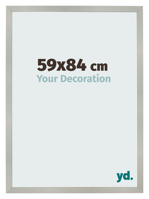 Photo Frame 59x84cm Silver Matte MDF Bologna Front Size | Yourdecoration.co.uk