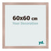 Photo Frame 60x60 cm Dusty Pink MDF Bologna Front Size | Yourdecoration.co.uk