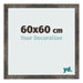 Photo Frame 60x60 cm Oxidized Metal MDF Bologna Front Size | Yourdecoration.co.uk
