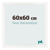 Photo Frame 60x60 cm White High Gloss MDF Bologna Front Size | Yourdecoration.co.uk