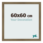 Photo Frame 60x60cm Bronze Design MDF Bologna Front Size | Yourdecoration.co.uk