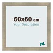 Photo Frame 60x60cm Gold Vintage MDF Pisa Front Size | Yourdecoration.co.uk