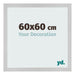 Photo Frame 60x60cm Stainless Steel MDF Bologna Front Size | Yourdecoration.co.uk
