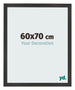 Photo Frame 60x70 cm Black Matte MDF Bologna Front Size | Yourdecoration.co.uk