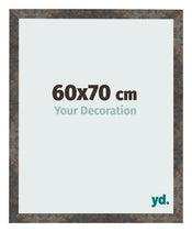 Photo Frame 60x70 cm Oxidized Metal MDF Bologna Front Size | Yourdecoration.co.uk
