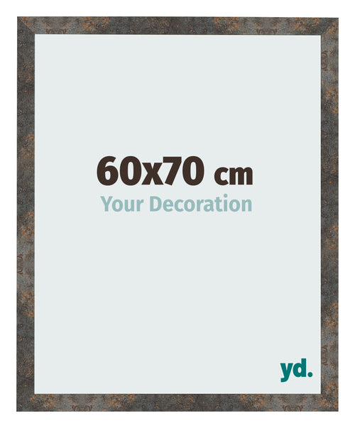 Photo Frame 60x70 cm Oxidized Metal MDF Bologna Front Size | Yourdecoration.co.uk