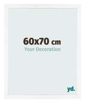 Photo Frame 60x70 cm White High Gloss MDF Bologna Front Size | Yourdecoration.co.uk