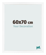 Photo Frame 60x70 cm White Matte MDF Bologna Front Size | Yourdecoration.co.uk