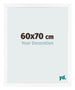 Photo Frame 60x70 cm White Matte MDF Bologna Front Size | Yourdecoration.co.uk