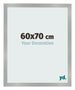 Photo Frame 60x70cm Aluminum Brushed MDF Bologna Front Size | Yourdecoration.co.uk