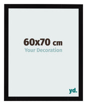 Photo Frame 60x70cm Black High Gloss MDF Bologna Front Size | Yourdecoration.co.uk