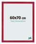 Photo Frame 60x70cm Red MDF Bologna Front Size | Yourdecoration.co.uk