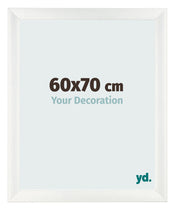 Photo Frame 60x70cm White Vintage MDF Pisa Front Size | Yourdecoration.co.uk
