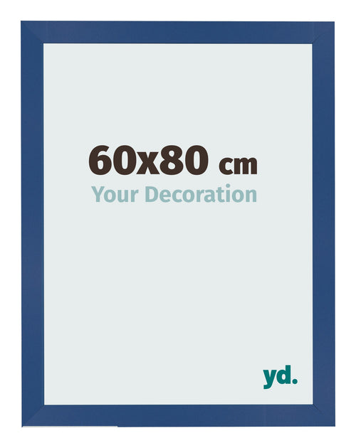 Photo Frame 60x80 cm Dark Blue MDF Bologna Front Size | Yourdecoration.co.uk