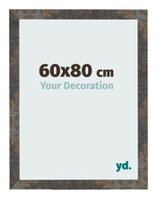 Photo Frame 60x80 cm Oxidized Metal MDF Bologna Front Size | Yourdecoration.co.uk