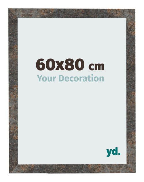 Photo Frame 60x80 cm Oxidized Metal MDF Bologna Front Size | Yourdecoration.co.uk
