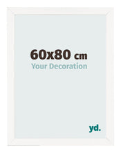 Photo Frame 60x80 cm White High Gloss MDF Bologna Front Size | Yourdecoration.co.uk