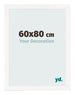 Photo Frame 60x80 cm White High Gloss MDF Bologna Front Size | Yourdecoration.co.uk
