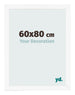 Photo Frame 60x80 cm White Matte MDF Bologna Front Size | Yourdecoration.co.uk