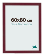 Photo Frame 60x80 cm Wine Red Swept MDF Bologna Front Size | Yourdecoration.co.uk