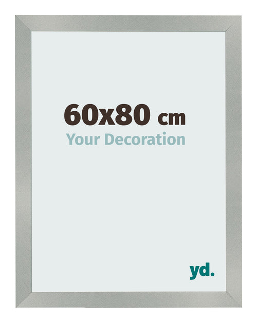 Photo Frame 60x80cm Aluminum Brushed MDF Bologna Front Size | Yourdecoration.co.uk