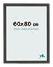 Photo Frame 60x80cm Anthracite MDF Bologna Front Size | Yourdecoration.co.uk