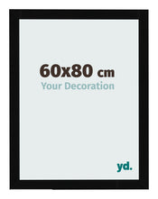 Photo Frame 60x80cm Black High Gloss MDF Bologna Front Size | Yourdecoration.co.uk