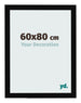 Photo Frame 60x80cm Black High Gloss MDF Bologna Front Size | Yourdecoration.co.uk