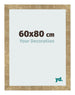 Photo Frame 60x80cm Gold Antique MDF Bologna Front Size | Yourdecoration.co.uk