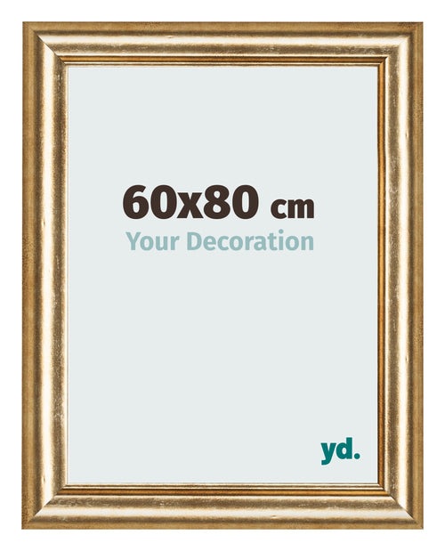 Photo Frame 60x80cm Gold Antique MDF Lazio Front Size | Yourdecoration.co.uk