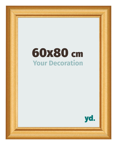 Photo Frame 60x80cm Gold Matte MDF Lazio Front Size | Yourdecoration.co.uk