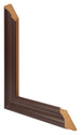 Photo Frame 60x80cm Oak Dark MDF Lazio Detail Intersection | Yourdecoration.co.uk
